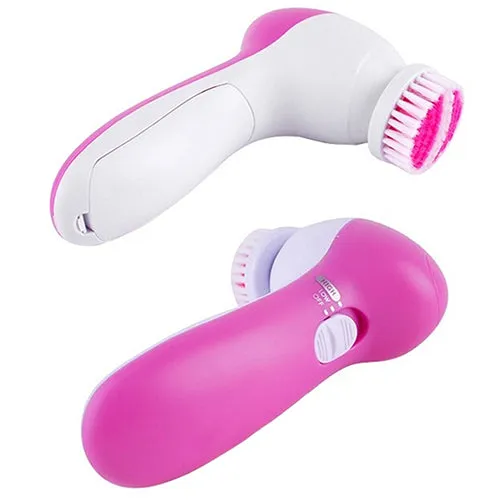 5 in 1 Multifunction Electric Face Facial Cleansing Cleanser Brush Massager Tool