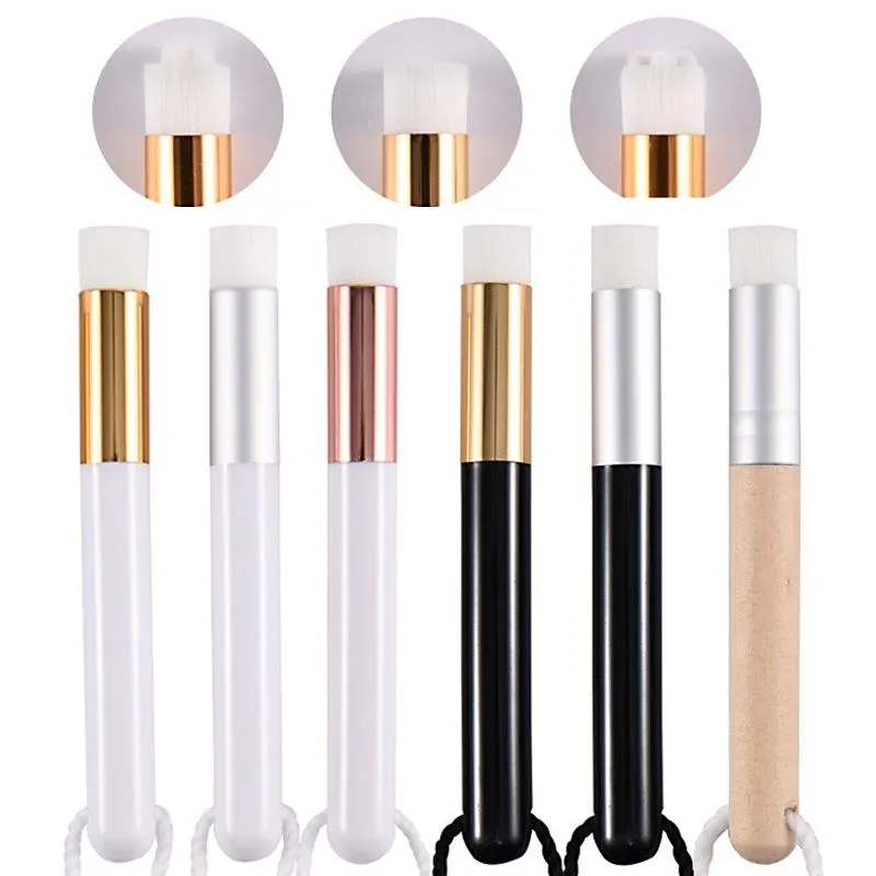 6-piece Soft Nasal Washing Brush Set for Blackhead Removal and Deep Cleansing - Flower Head Design Black / Silver