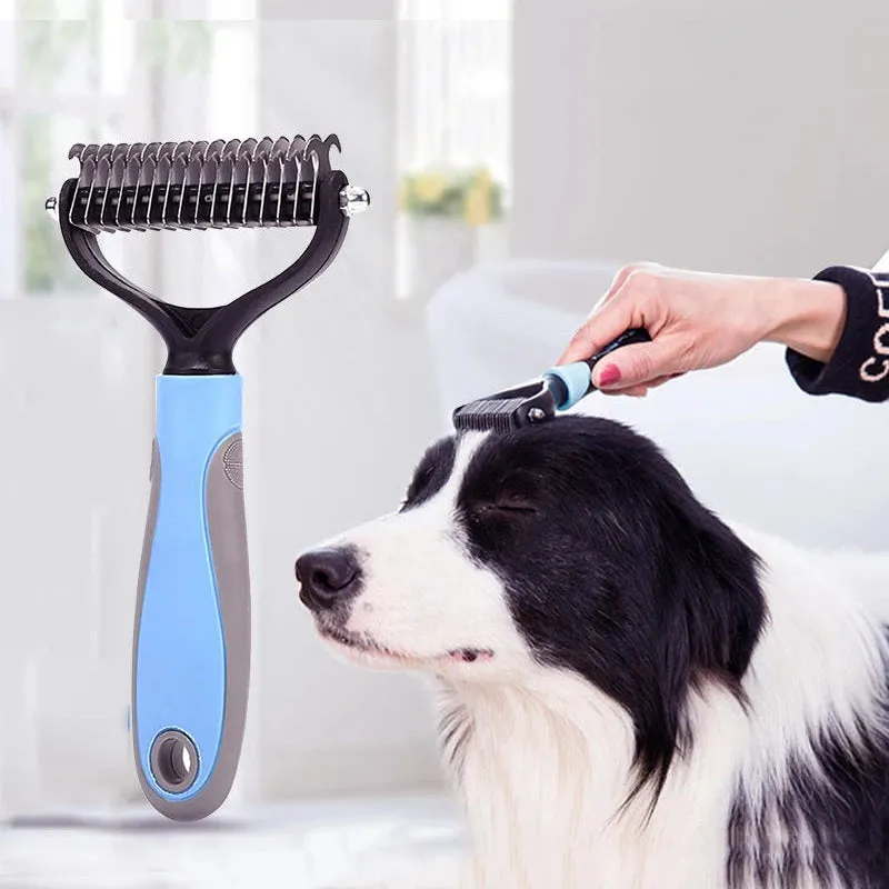 Dog Comb Cat Brush Pet Hair Removal Comb for Dogs Cat Dematting Deshedding Brush Pets Fur Knot Cutter Pet Grooming Tools