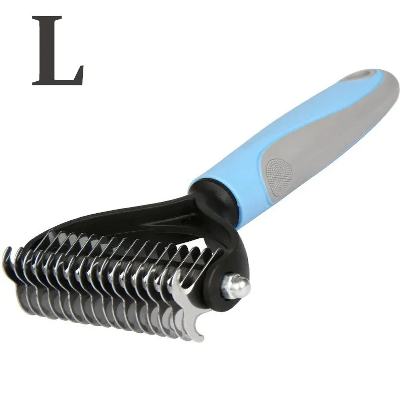 Dog Comb Cat Brush Pet Hair Removal Comb for Dogs Cat Dematting Deshedding Brush Pets Fur Knot Cutter Pet Grooming Tools
