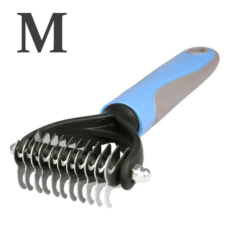 Dog Comb Cat Brush Pet Hair Removal Comb for Dogs Cat Dematting Deshedding Brush Pets Fur Knot Cutter Pet Grooming Tools