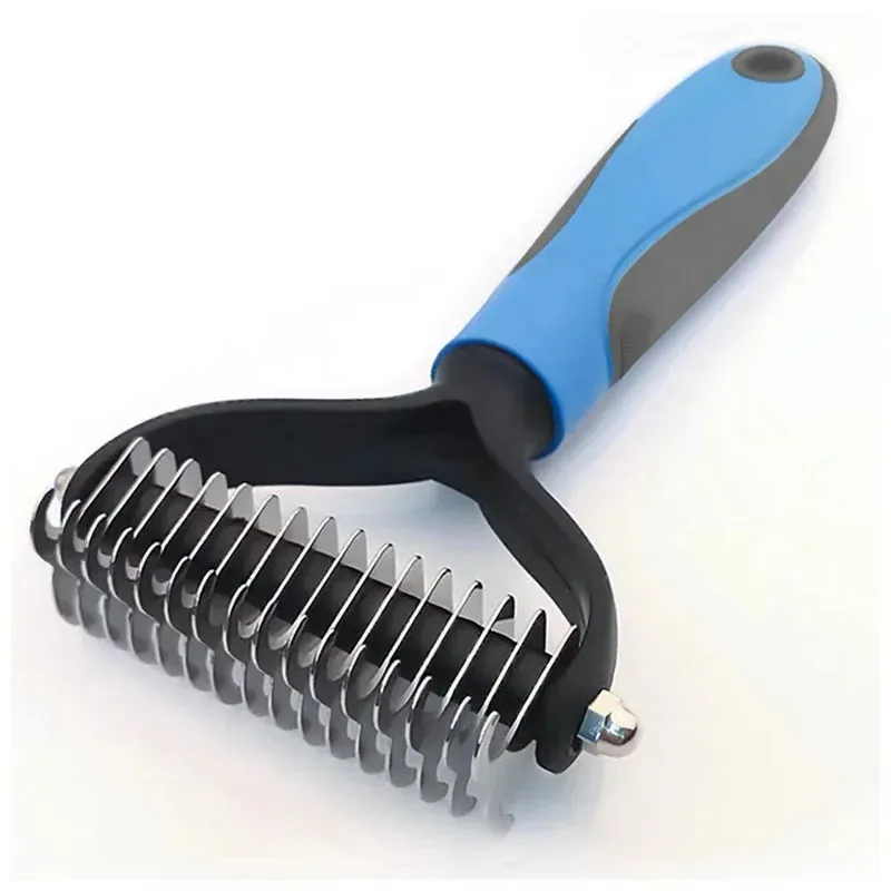 Dog Comb Cat Brush Pet Hair Removal Comb for Dogs Cat Dematting Deshedding Brush Pets Fur Knot Cutter Pet Grooming Tools
