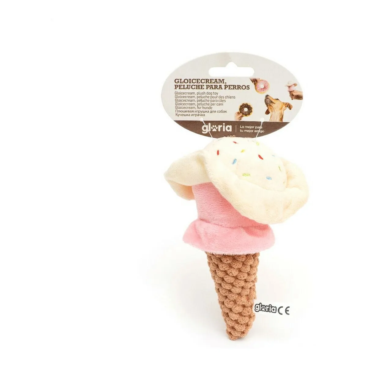 Dog Toy Gloria Gloicecream 9 x 9 x 17 Cm Ice Cream