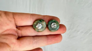 Guatemalita Earrings. Sterling Silver Posts. 0998