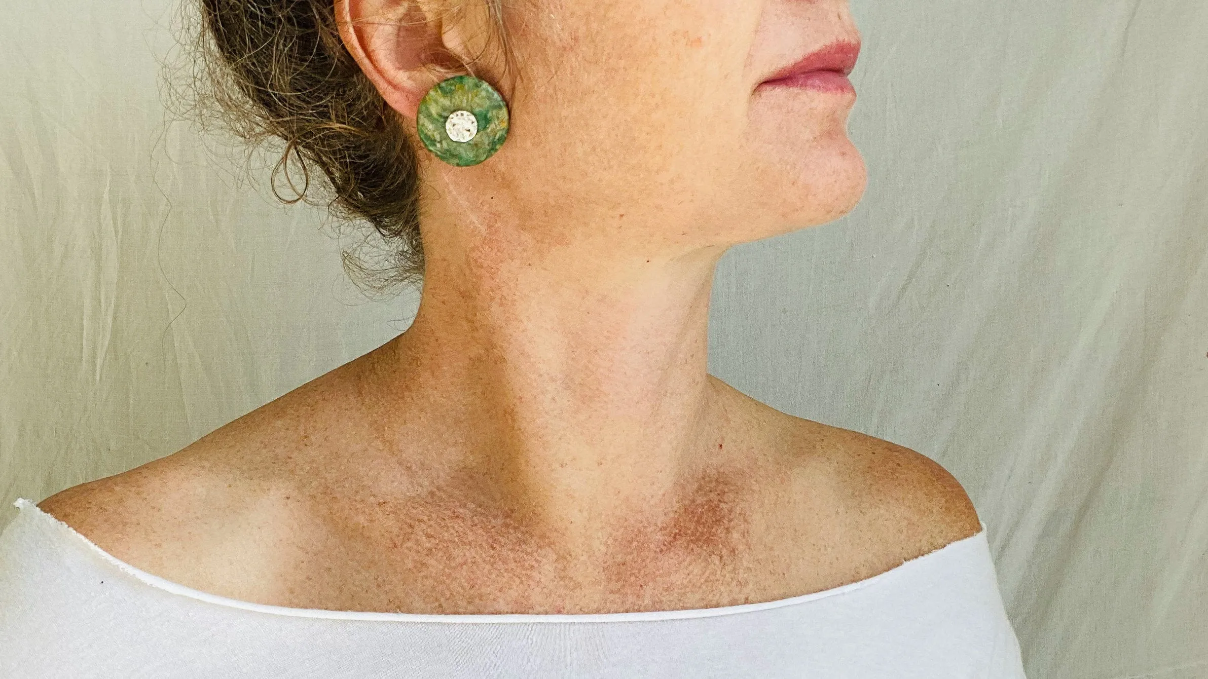 Guatemalita Earrings. Sterling Silver Posts. 1202