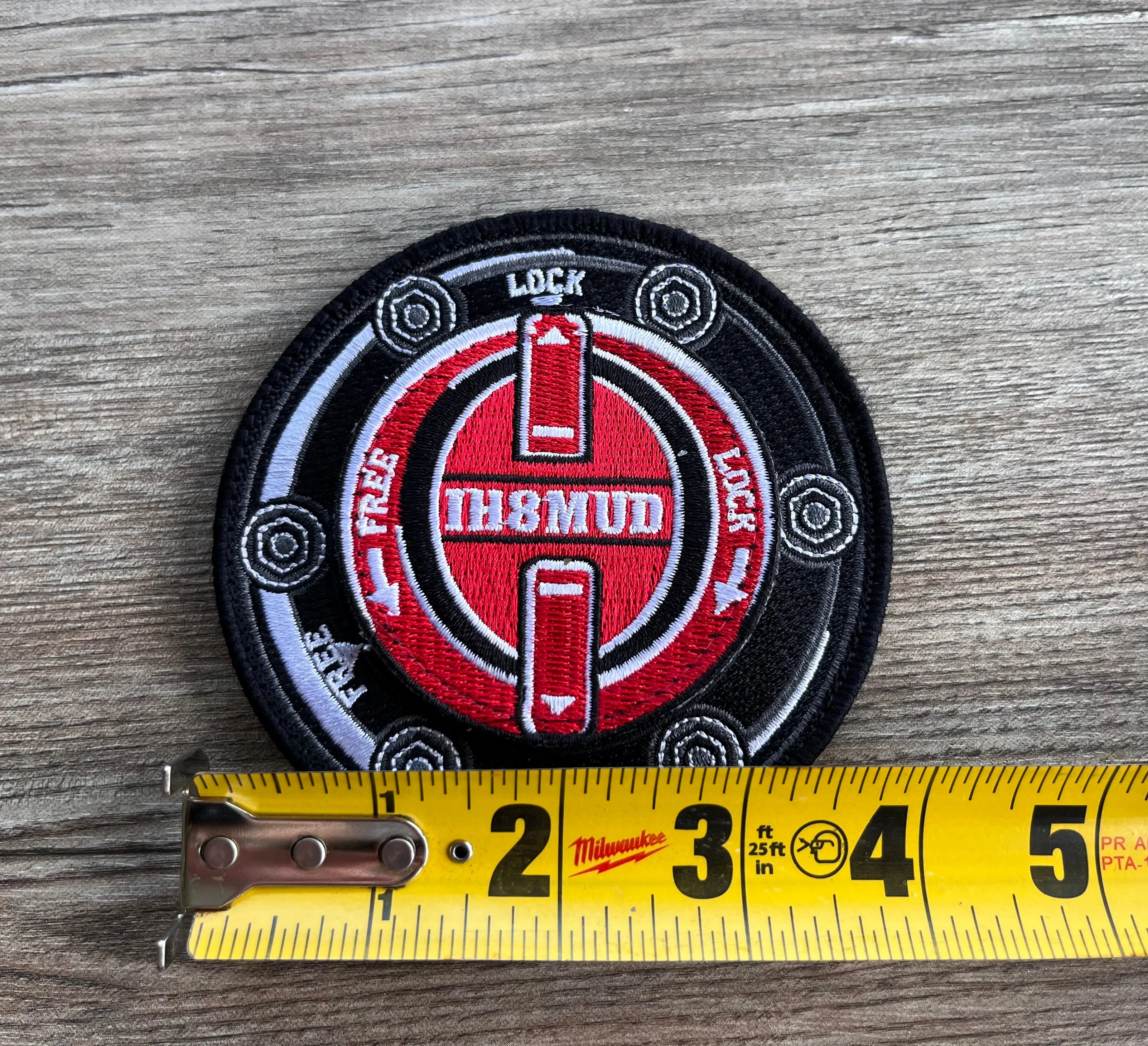 IH8MUD Locking Spinning Hub Embroidered Morale Patch