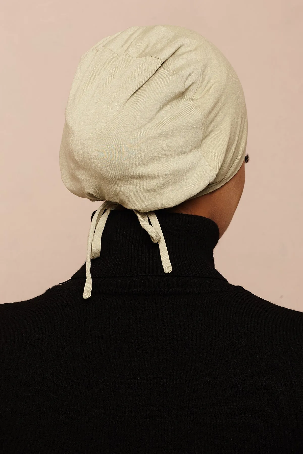 Lint Green Bamboo Jersey Hijab Cap