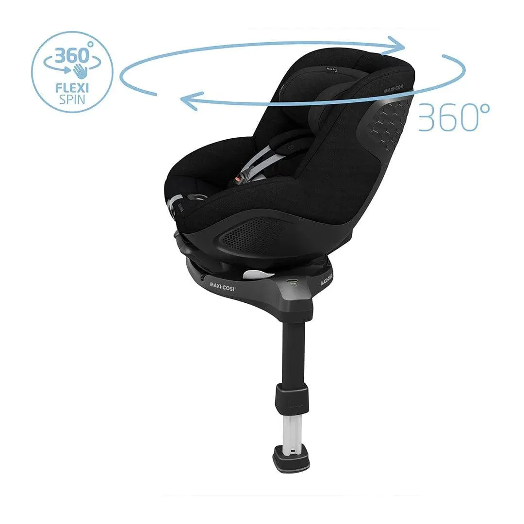 Maxi Cosi Mica 360 Pro 'Slide' i-Size Car Seat - Authentic Black