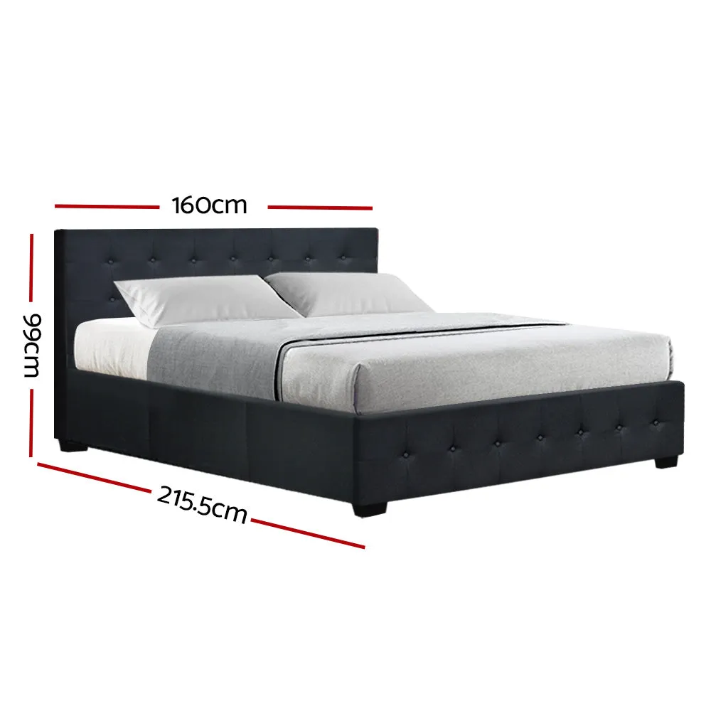 Mindil Storage Queen Bed Frame Charcoal