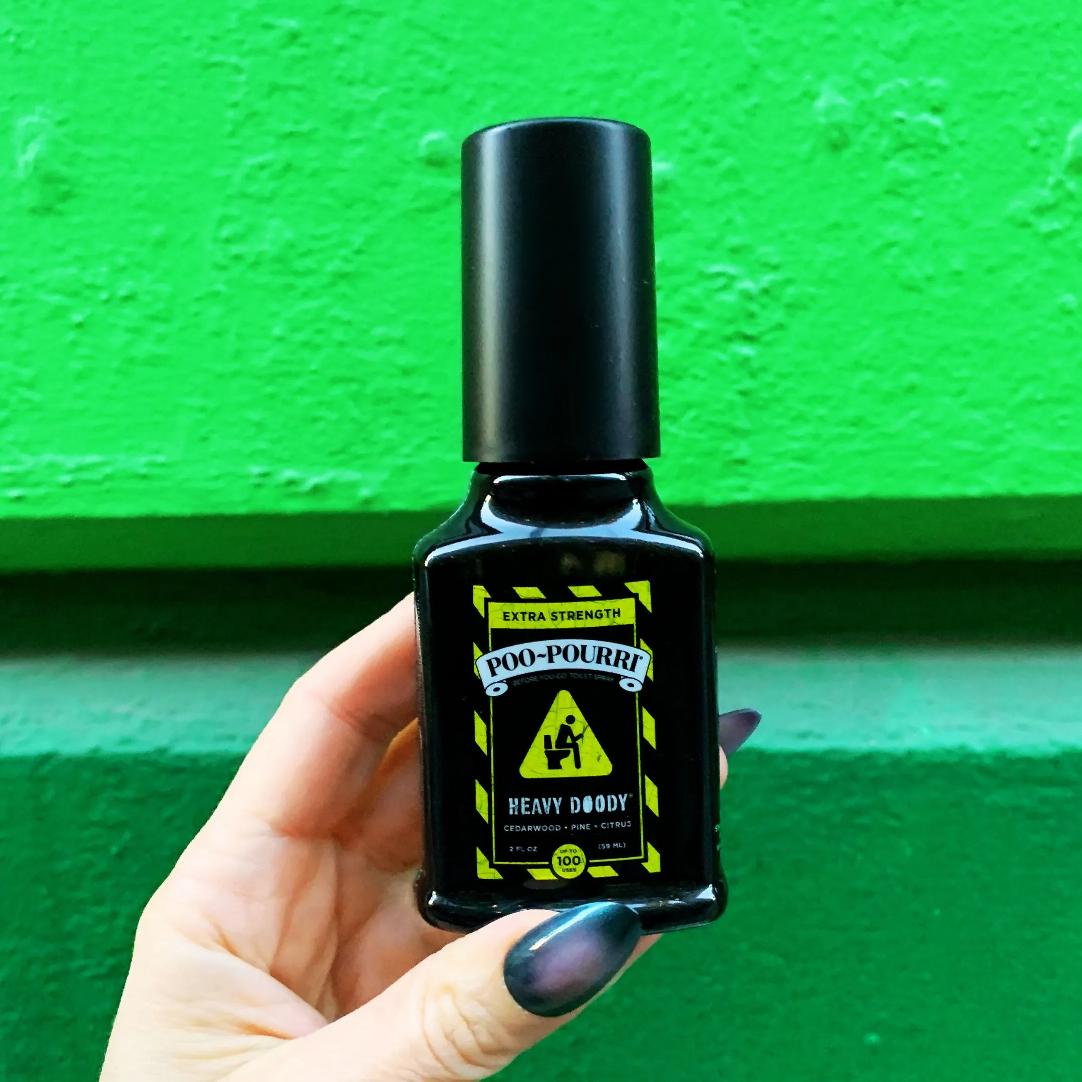 Poo~Pourri Heavy Doody Toilet Spray in Cedarwood   Pine   Citrus Scent | 2 oz. Mini Bathroom Air Freshener Deodorizer
