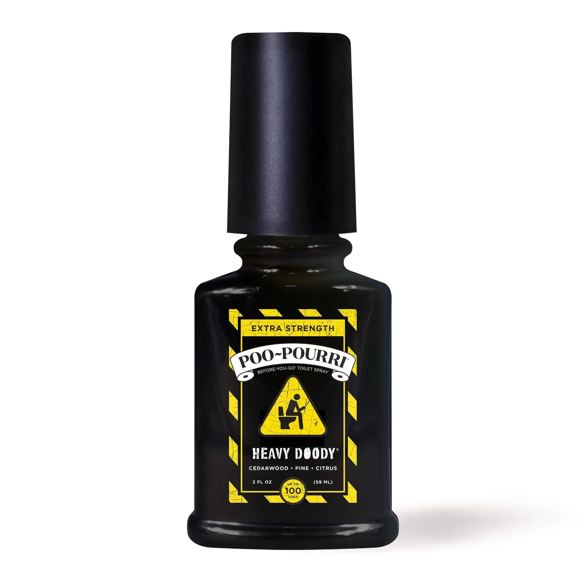 Poo~Pourri Heavy Doody Toilet Spray in Cedarwood   Pine   Citrus Scent | 2 oz. Mini Bathroom Air Freshener Deodorizer